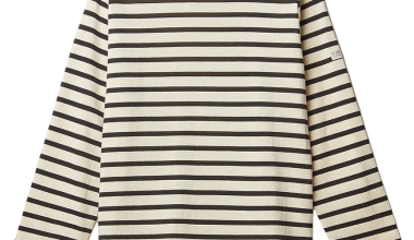Tilda Mariniere Long Sleeve in Off Black, from Le Mont Saint Michel