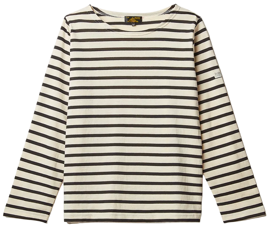 Tilda Mariniere Long Sleeve in Off Black, from Le Mont Saint Michel