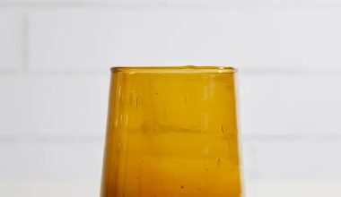 Moroccan Cone Glassware in Amber