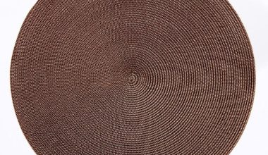 Round Placemat in Brown and Burnt, from Deborah Rhodes