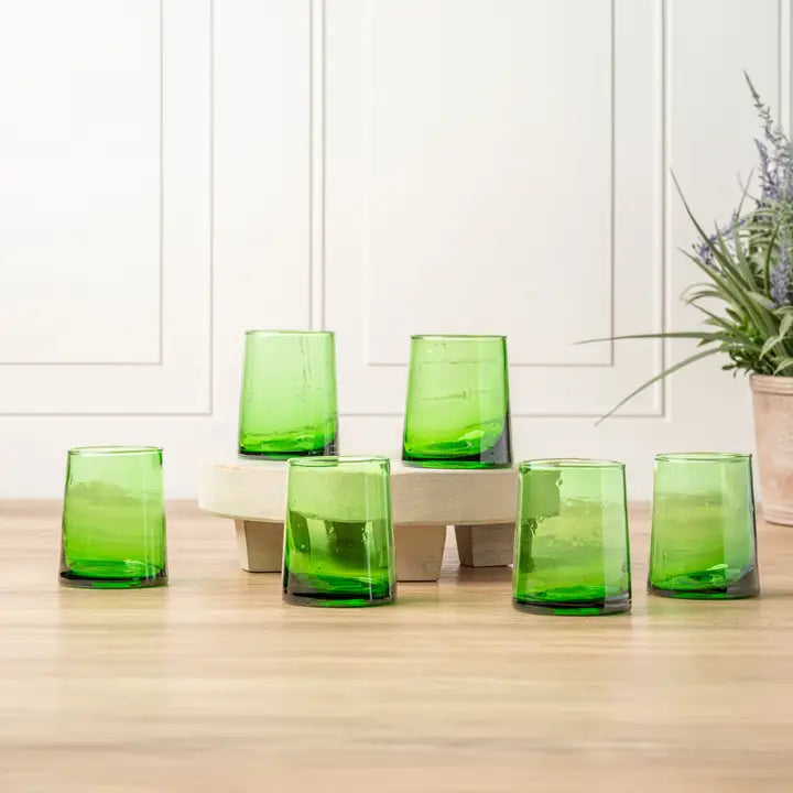 Moroccan Cone Glassware in Green - Image 4