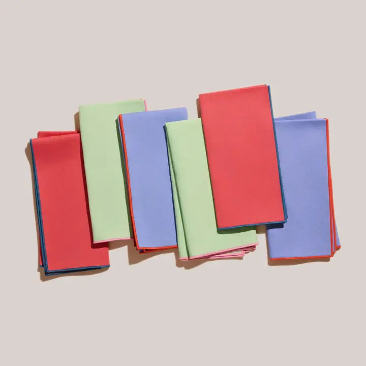 Set of 6 Napkins in Party Wave, from Atelier Saucier - Image 2