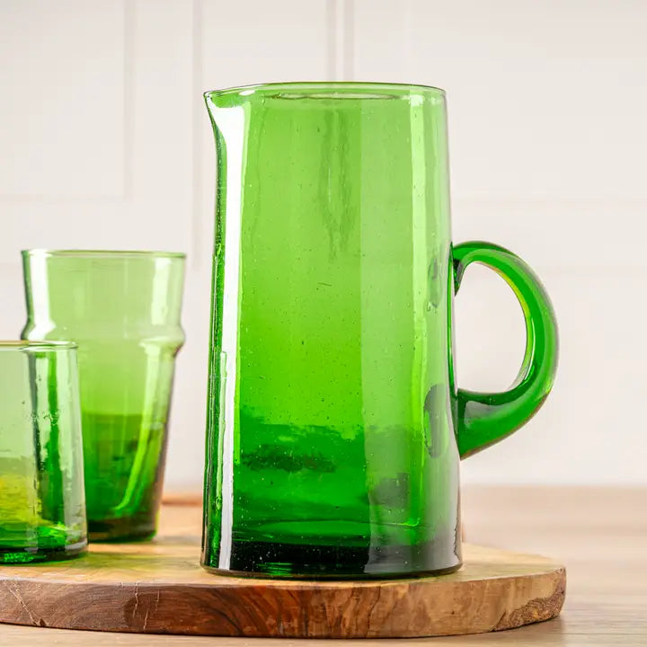 Moroccan Cone Jug in Green - Image 3
