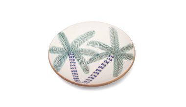 Palm Ceramic Plate, from Kiliim