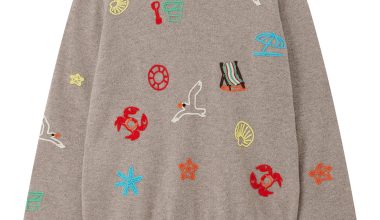 Cashmere Seaside Tribute Crew in Light Brown, from Jumper 1234