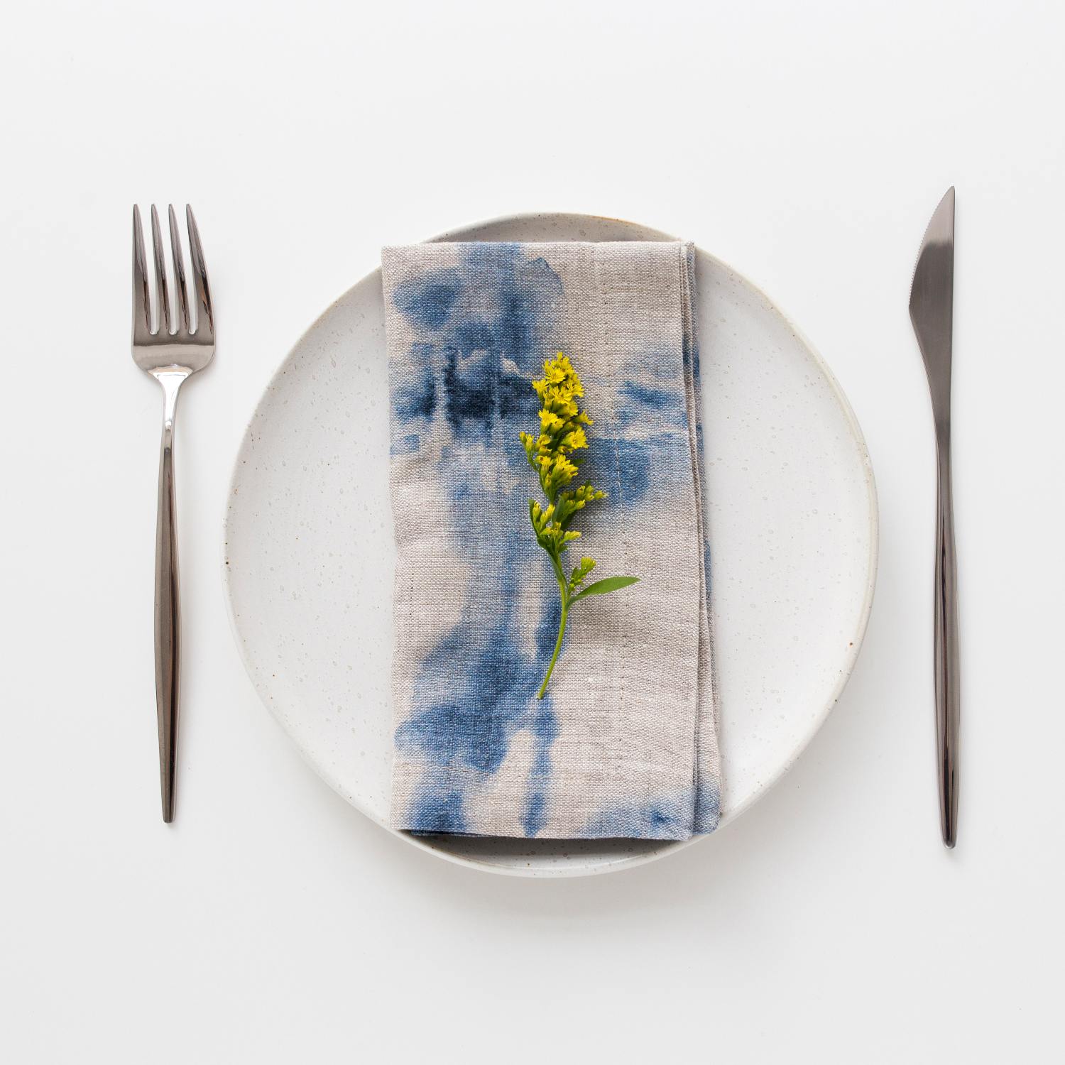 Tie Dye On Natural Linen Napkins Set of 2, from Linen Tales - Image 4