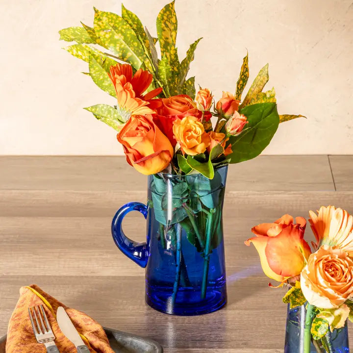 Moroccan Cone Jug in Blue - Image 2