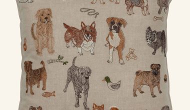 Dogs and Toys Pillow, from Coral & Tusk