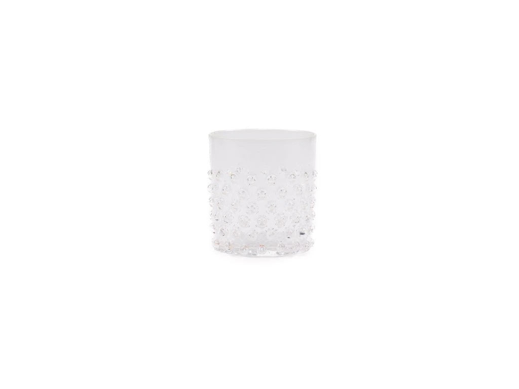 Hobnail Short glass in Crystal