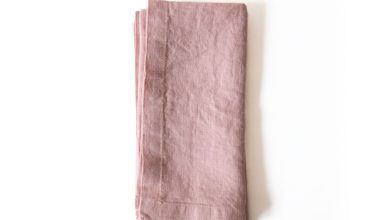 Misty Rose Linen Napkins Set of 2, from Linen Tales