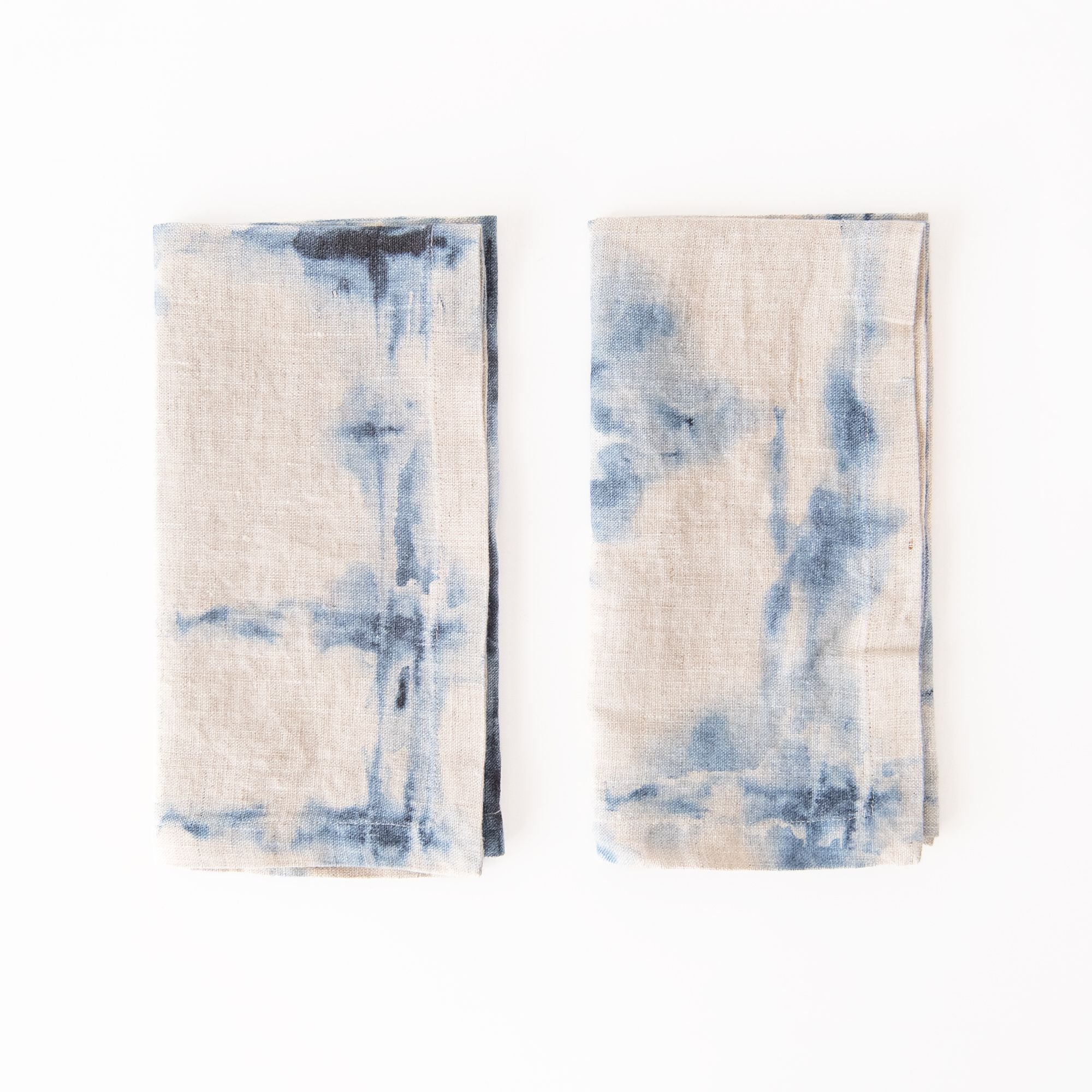 Tie Dye On Natural Linen Napkins Set of 2, from Linen Tales - Image 2
