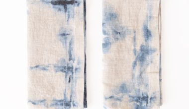 Tie dye set of 2 Linen Napkins, from Linen Tales