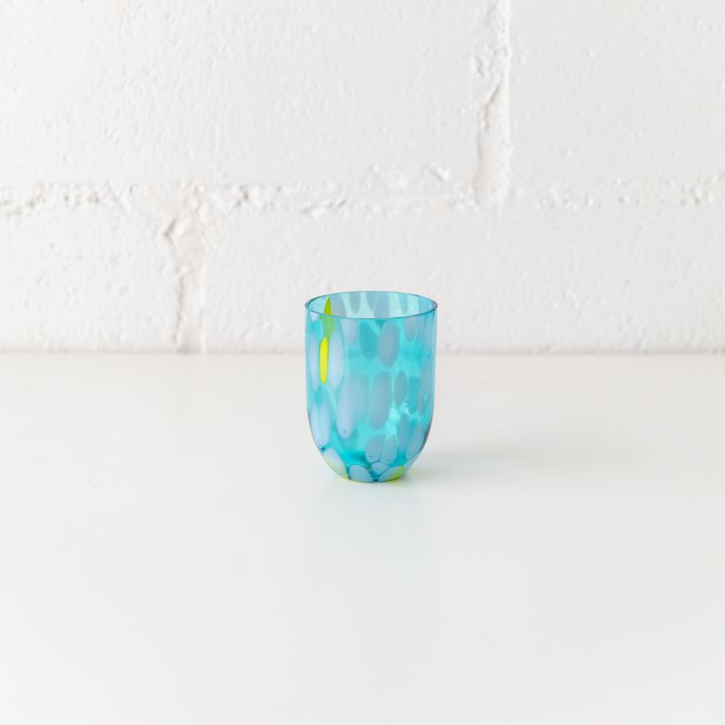Big Confetti Tumbler in Aqua and Lemon - Image 2