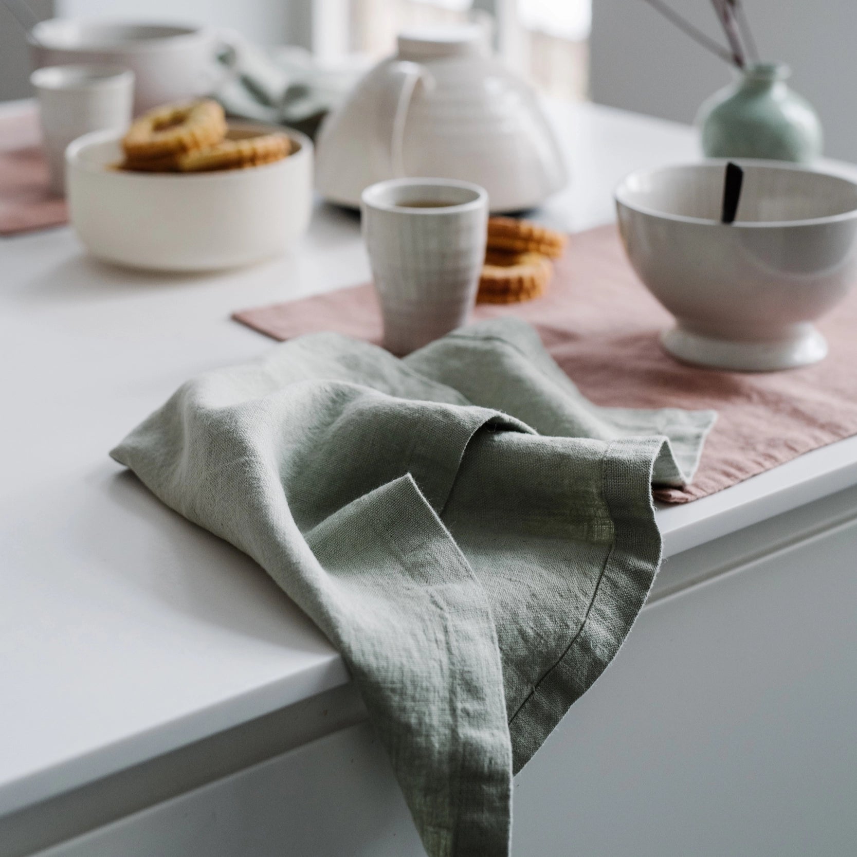 Sage Linen Napkins Set of 2, from Linen Tales - Image 6