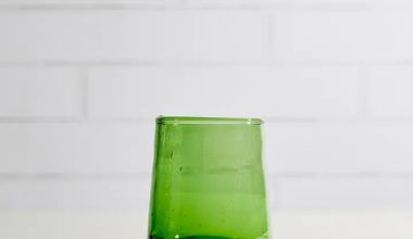 Moroccan Cone Glassware in Green