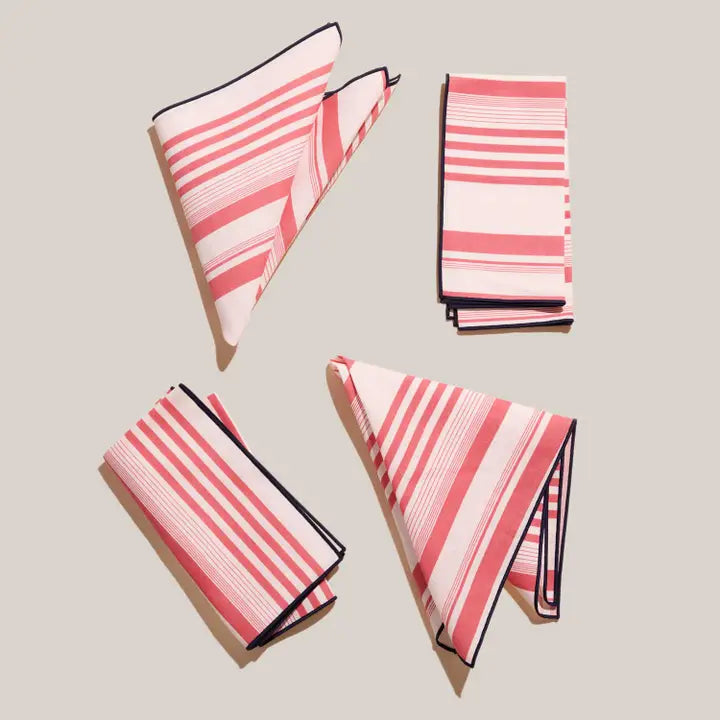 Set of 4 Napkins in Parasol, from Atelier Saucier - Image 5