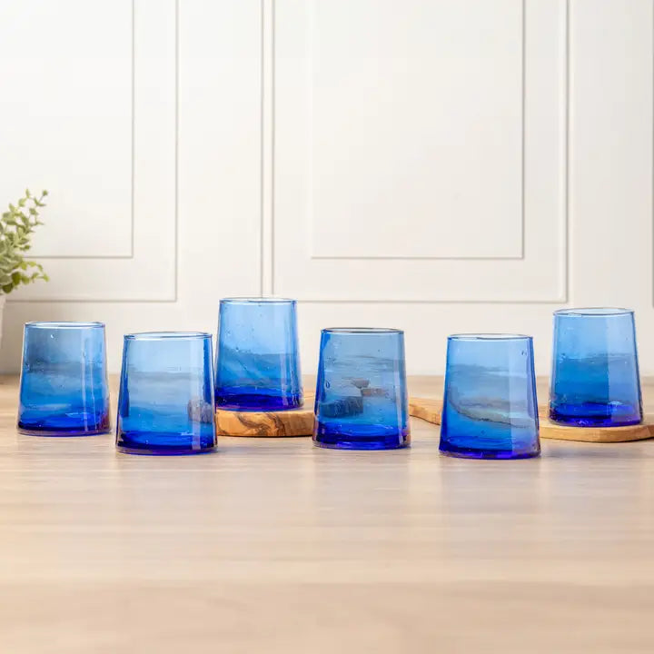 Moroccan Cone Glassware in Blue - Image 4