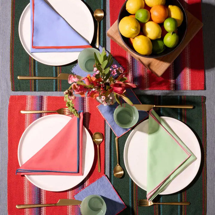 Set of 6 Napkins in Party Wave, from Atelier Saucier - Image 5