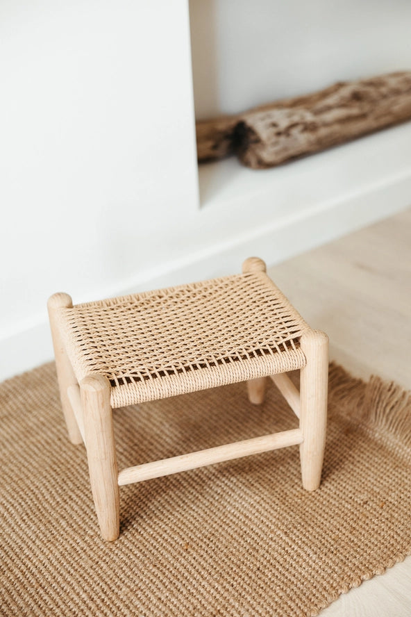The Danish Cord Footstool in Natural - Image 3