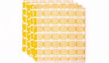 Set of 4 Hopsack Napkins in Marigold, from Dove and Donkey