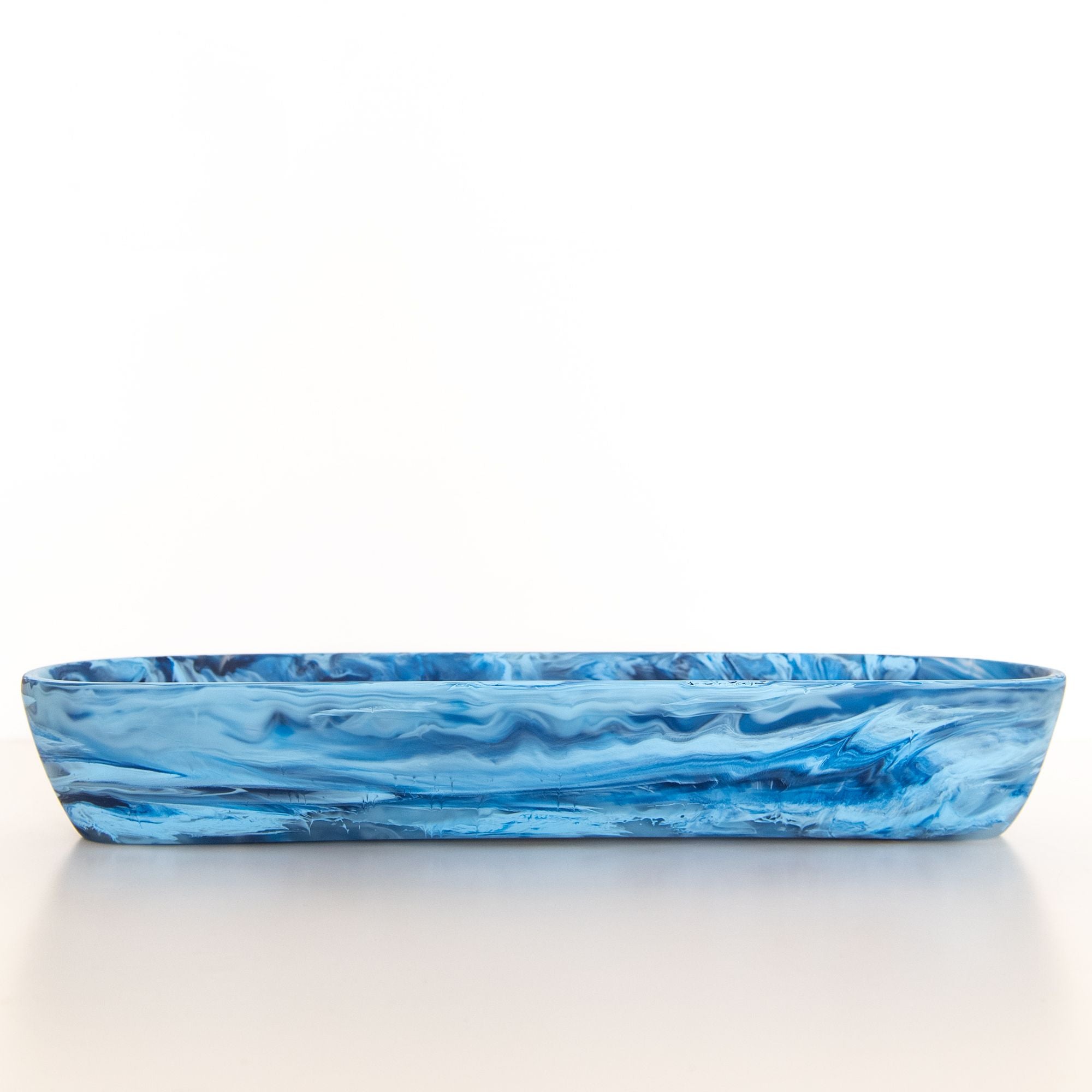 Classical Rectangular Platter in Denim Swirl, from Nashi Home - Image 2
