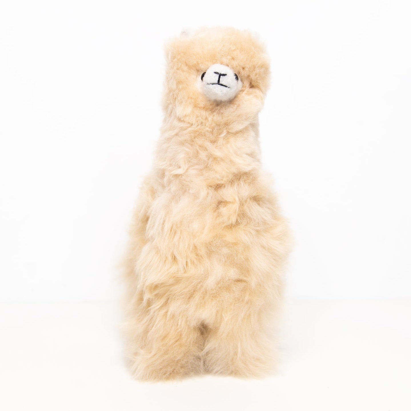 Medium Plush Alpaca in Champagne