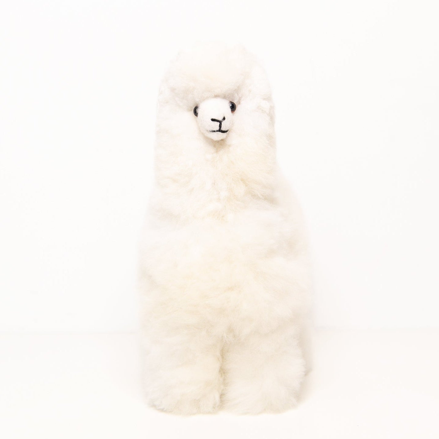 Medium Plush Alpaca in White