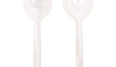 New Servers in White Swirl, from Nashi Home