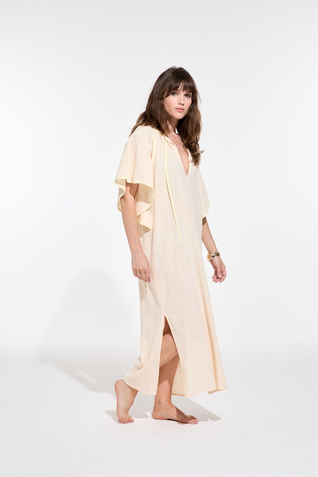 Beth Zephyr Dress in Ecru, from Mapoesie - Image 4
