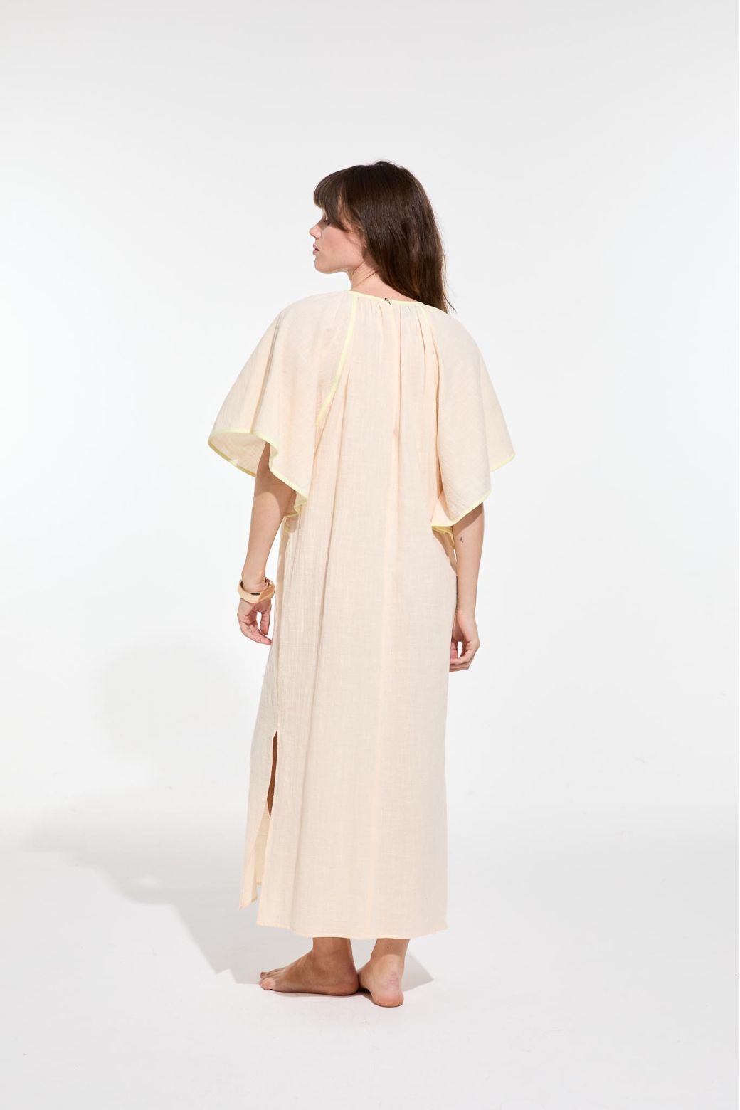 Beth Zephyr Dress in Ecru, from Mapoesie - Image 3