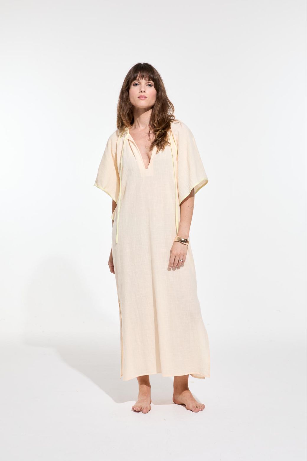Beth Zephyr Dress in Ecru, from Mapoesie - Image 2
