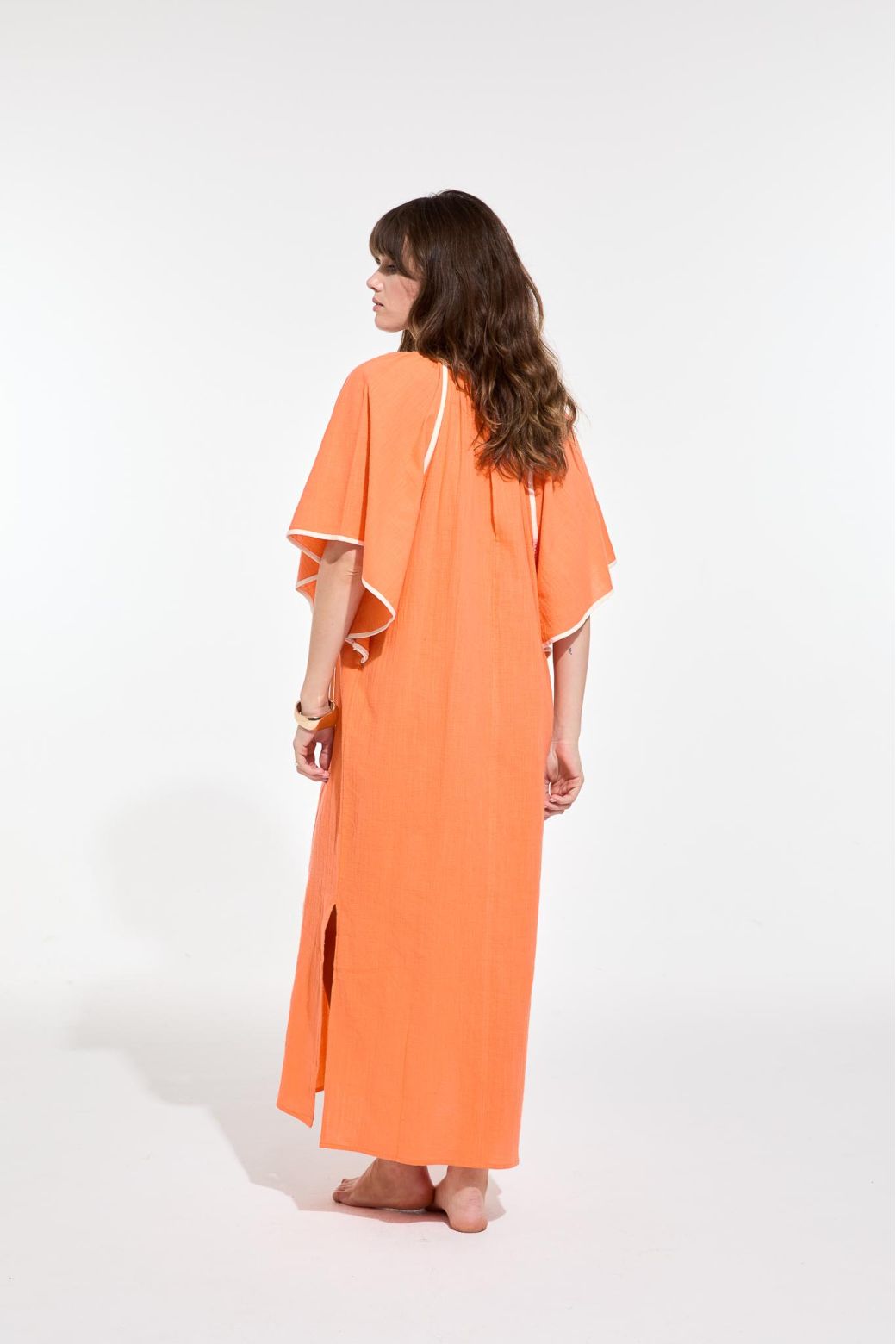 Beth Zephyr Dress in Orange, from Mapoesie - Image 3