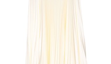 Benedetto Midi Skirt in Ivory, from Loyd Ford