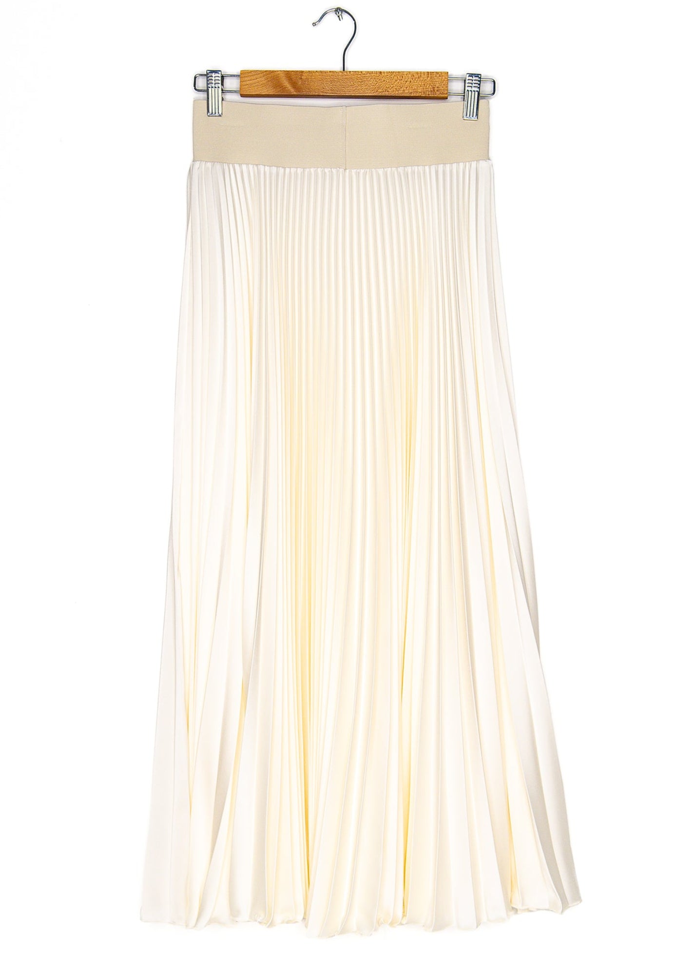 Benedetto Midi Skirt in Ivory, from Loyd Ford