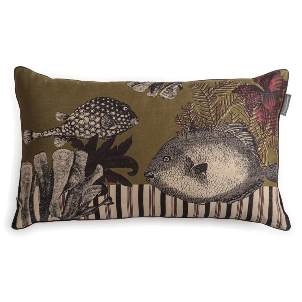 Large Bestiaire Fish Cushion