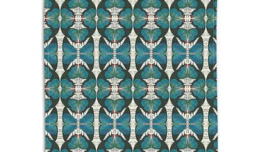 Blue Butterfly Napkin, from Avenida Home