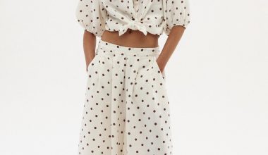 Bubble Linen Shirt in Brown Polka Dots, from Lanhtropy