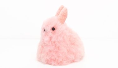 Alpaca Stuffed Bunny in Light Pink