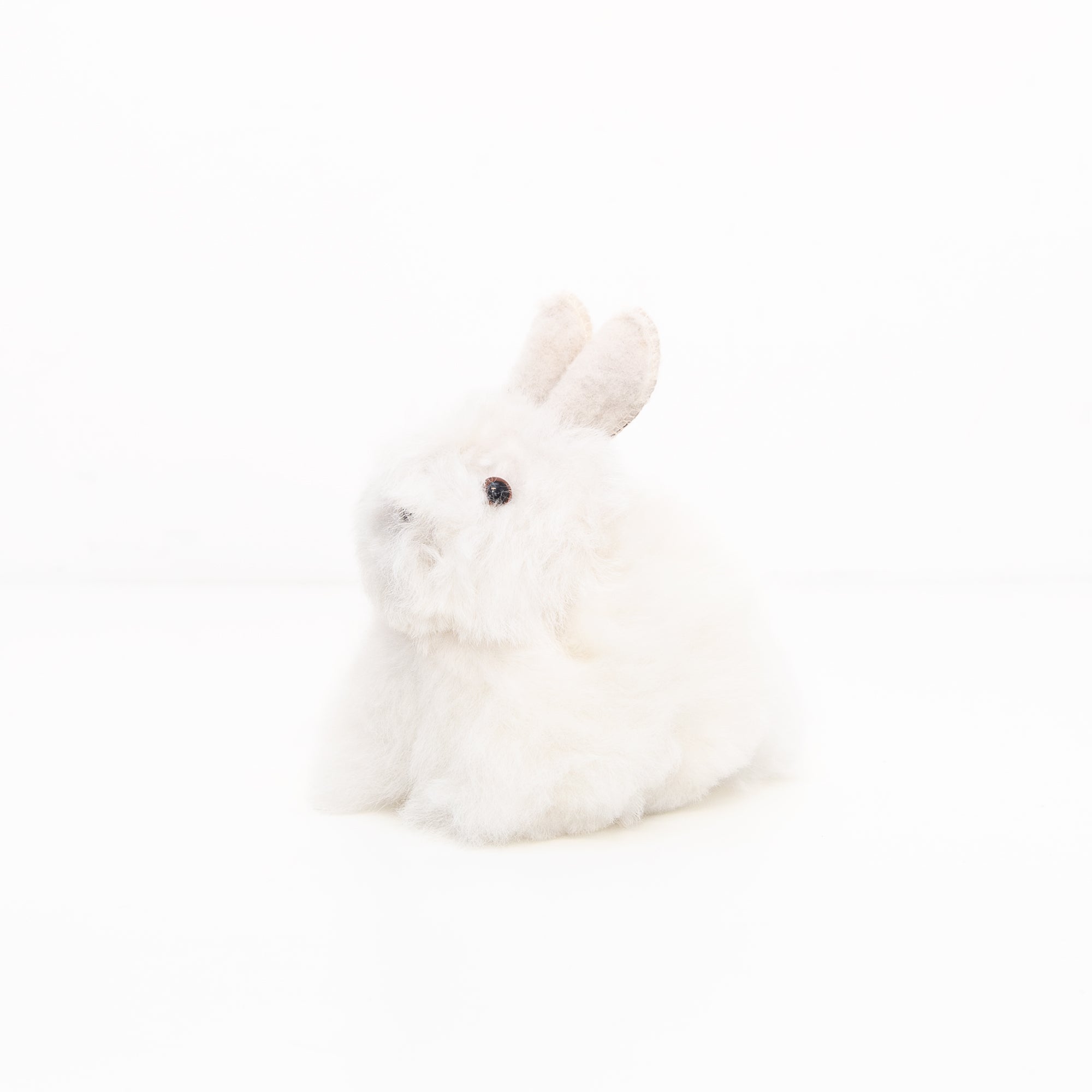 Alpaca Stuffed Bunny in White