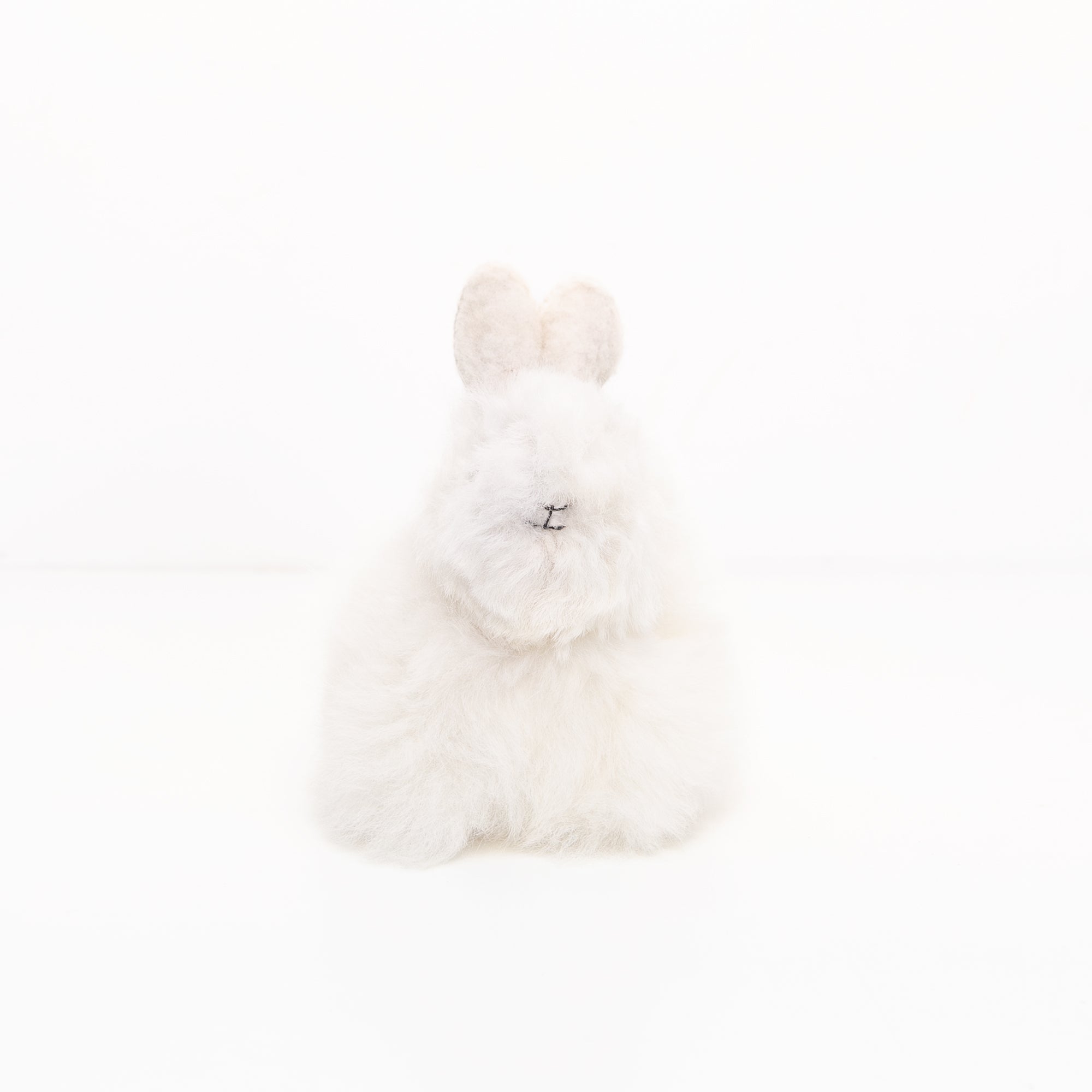 Alpaca Stuffed Bunny in White - Image 2