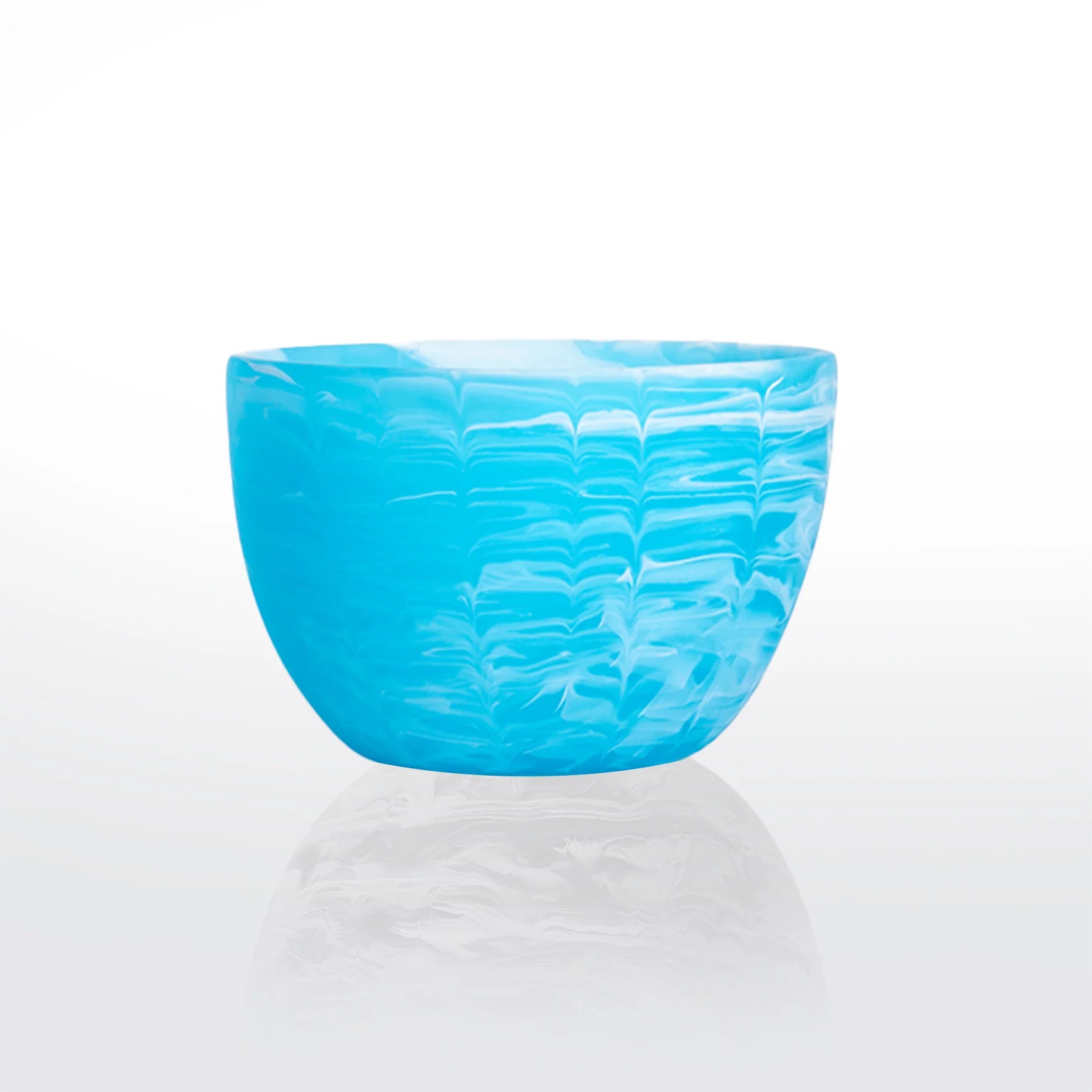 Deep Bowl in Aqua Swirl, from Nashi Home - Image 2