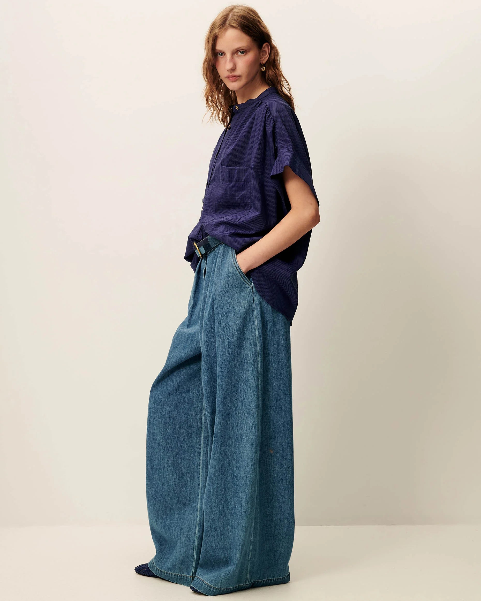 Camille Shirt in Blue, from Sessun - Image 3