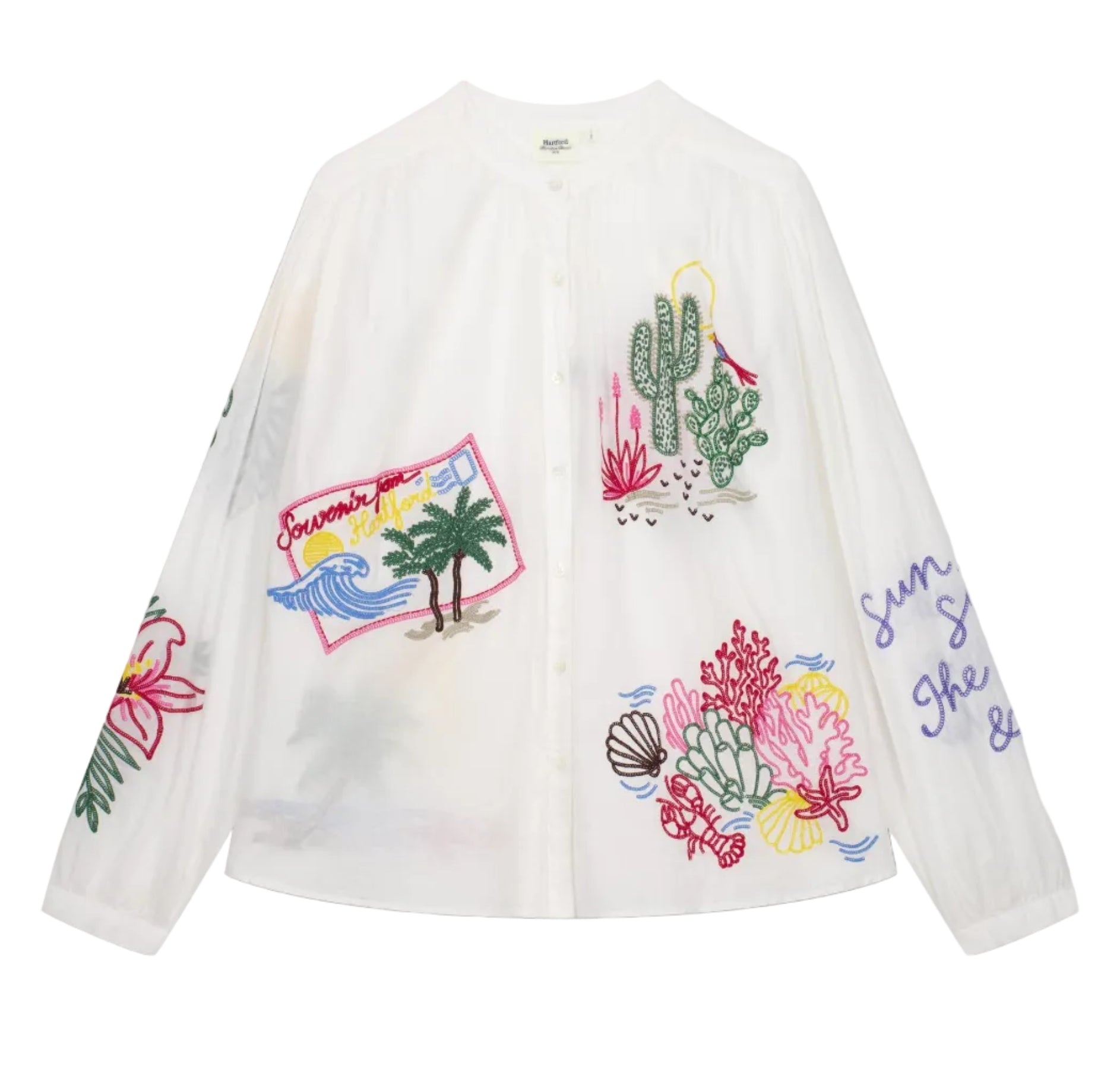 Cielo Shirt in Ecru, from Hartford