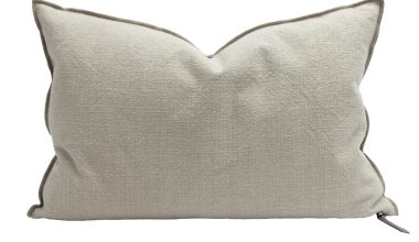 Canvas Towani 16x24 Pillow in Beige, from Maison De Vacnaces
