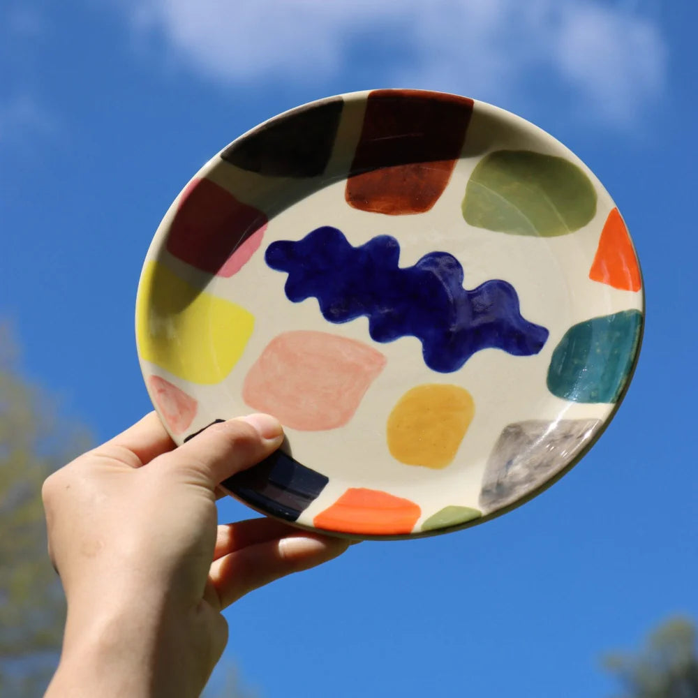 Mottle Stone Ceramic Side Plate, from Donna Wilson - Image 2