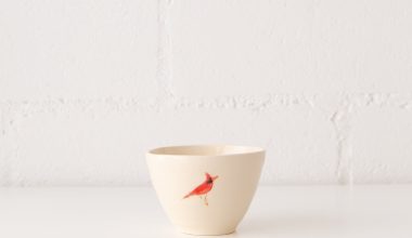 Red Bird Cereal Bowl, from Tivoli Tile Works
