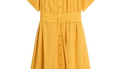 Ciao Dress in Safran, from Vanessa Bruno