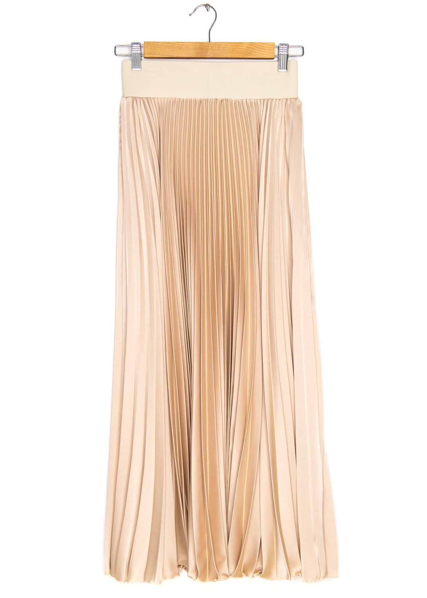 Benedetto Midi Skirt in Taupe, from Loyd Ford - Image 2