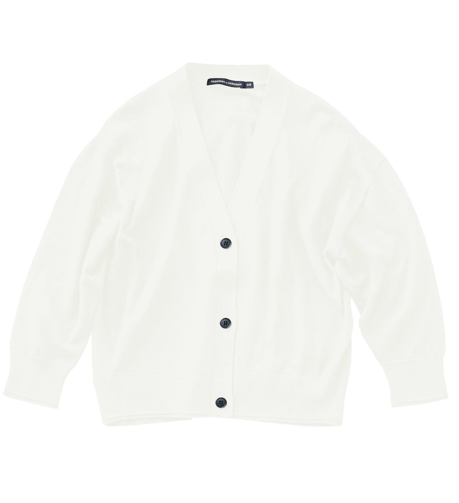 Cove Cardigan in White, from Nicholson & Nicholson