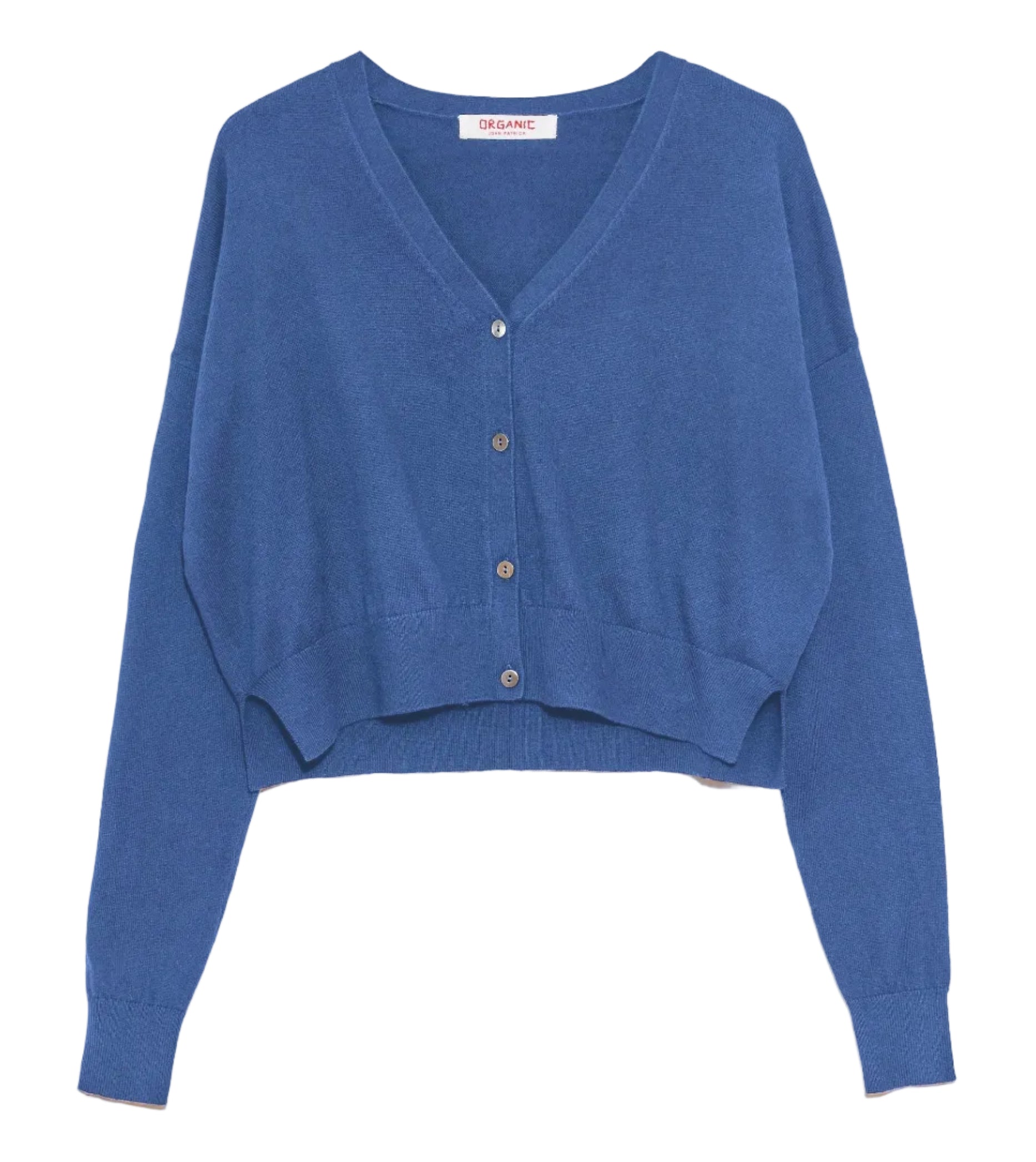 Cropped Cardigan in Denim, from Organic by John Patrick
